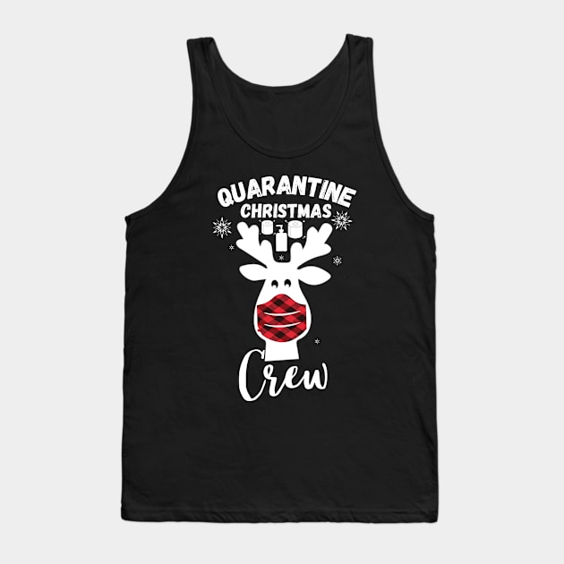 Quarantine Christmas Crew, Matching Family Christmas Shirt, Quarantine Crew, Christmas Pajama Shirts Quarantine Christmas 2020, Quarantined with my snowmies, Reindeer Family Christmas Shirts Tank Top by kissedbygrace